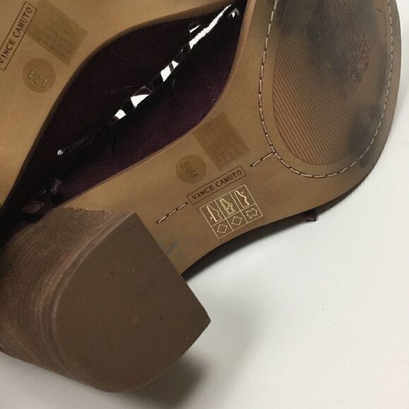 Vince Camuto Purple Suede Open Toe Booties 8.5M - Picture 12 of 13